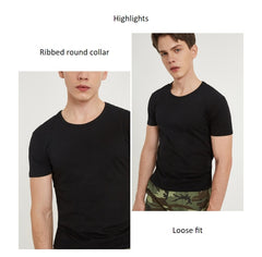 JackJones Men's Cotton T-shirt | Cool Touch Fabric Men's Top Fashion T-Shirt [2020] Brand New Menswear - EcomShopBazer