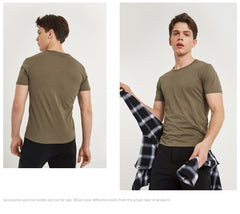 JackJones Men's Cotton T-shirt | Cool Touch Fabric Men's Top Fashion T-Shirt [2020] Brand New Menswear - EcomShopBazer