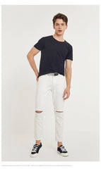 JackJones Men's Cotton T-shirt | Cool Touch Fabric Men's Top Fashion T-Shirt [2020] Brand New Menswear - EcomShopBazer