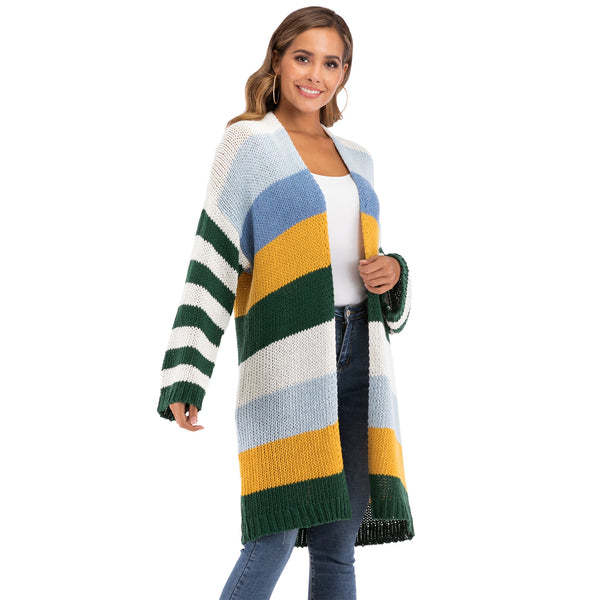 [2020] WOMEN'S Winter Coat Warm Cross Border Casual Long Joint Contrast - EcomShopBazer