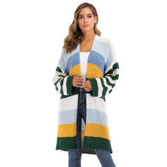 [2020] WOMEN'S Winter Coat Warm Cross Border Casual Long Joint Contrast - EcomShopBazer