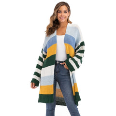 [2020] WOMEN'S Winter Coat Warm Cross Border Casual Long Joint Contrast - EcomShopBazer