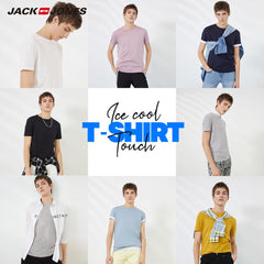JackJones Men's Cotton T-shirt | Cool Touch Fabric Men's Top Fashion T-Shirt [2020] Brand New Menswear - EcomShopBazer